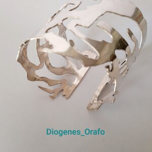 Bracciale  fascia argento inquietudine