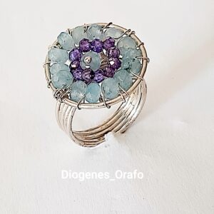 Anello  Il Sogno, in argento e gemme semipreziose.